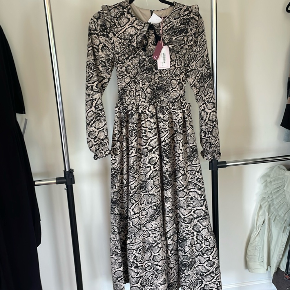 Udel snakeskin dress